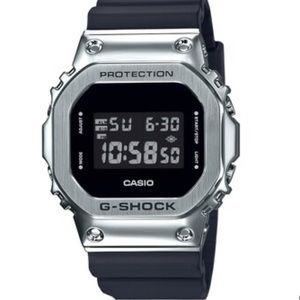 Men's Casio G-Shock Classic Black Strap Watch with Octagonal Black Dial
